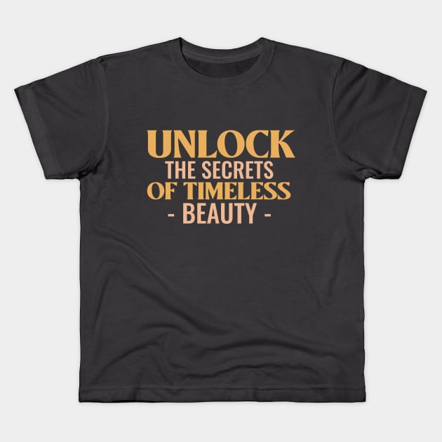 Beauty bloggers unlock timeless beauty Kids T-Shirt by Hermit-Appeal